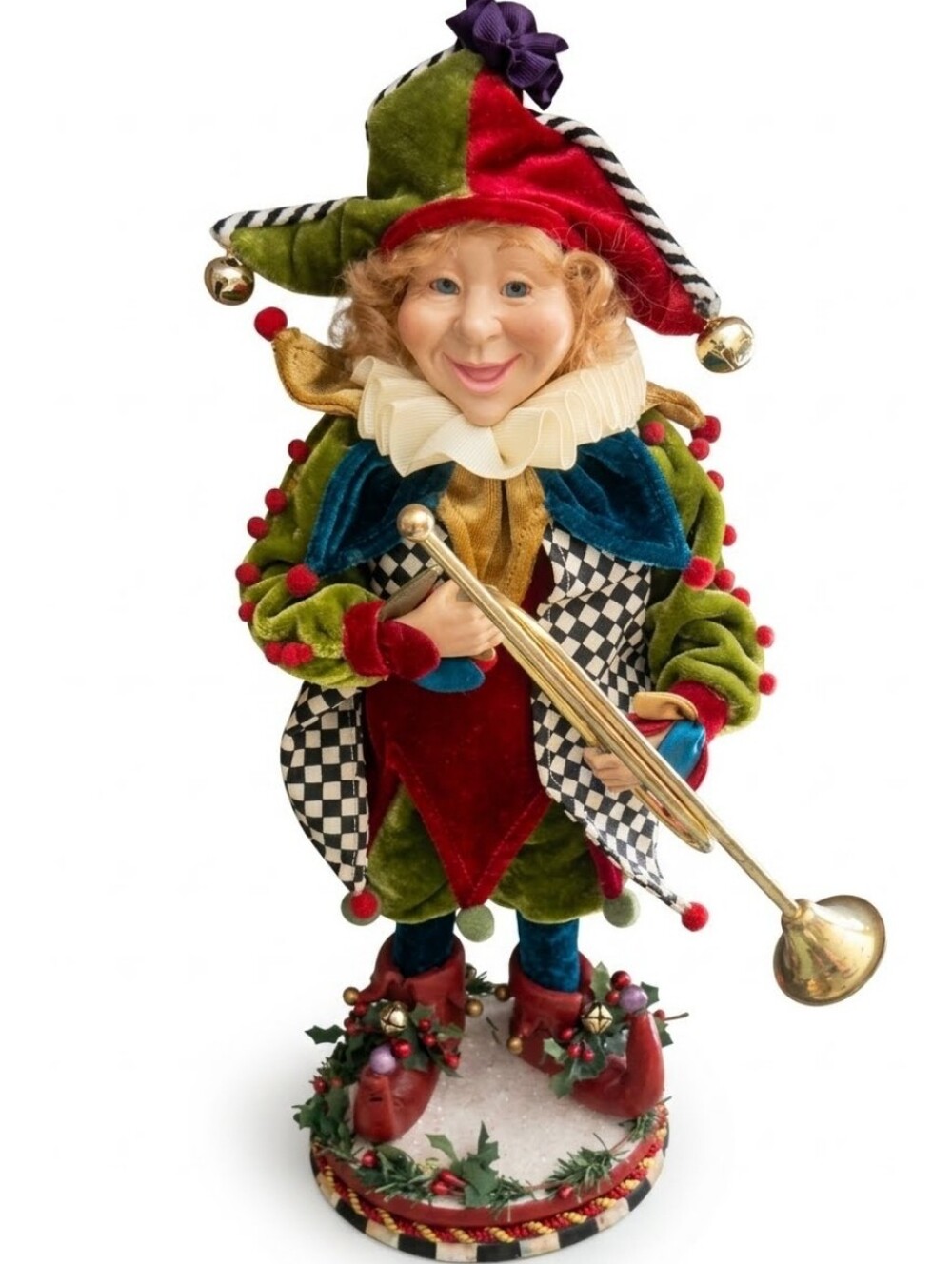 Limited Edition Mark Roberts Holiday Elf Jester Doll Figurine